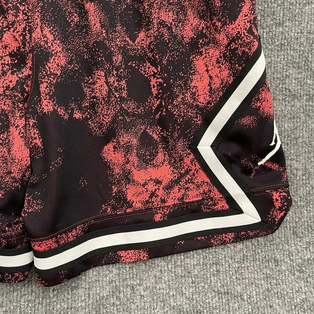 Air Jordan Nike Diamond Basketball Shorts Mens Sz S White Red